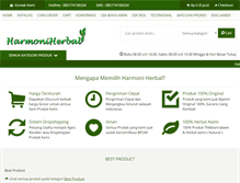 Tablet Screenshot of harmoniherbal.com